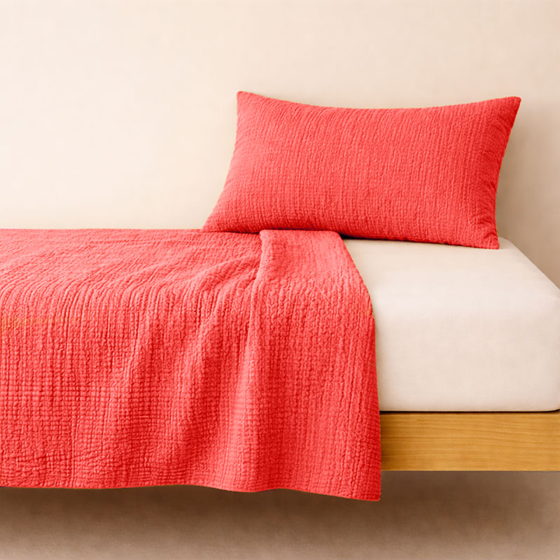 drap plat 80x110 coton bio fraise papate