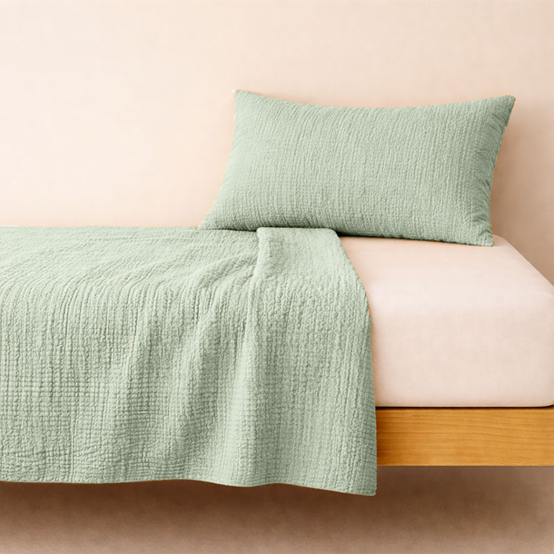 drap plat 80x110 coton bio vert bébé