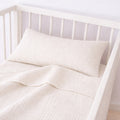 drap plat 80x110 coton bio blanc bébé