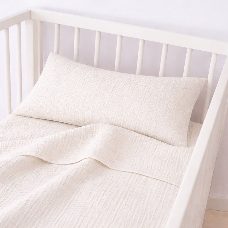 drap plat 80x110 coton bio blanc bébé