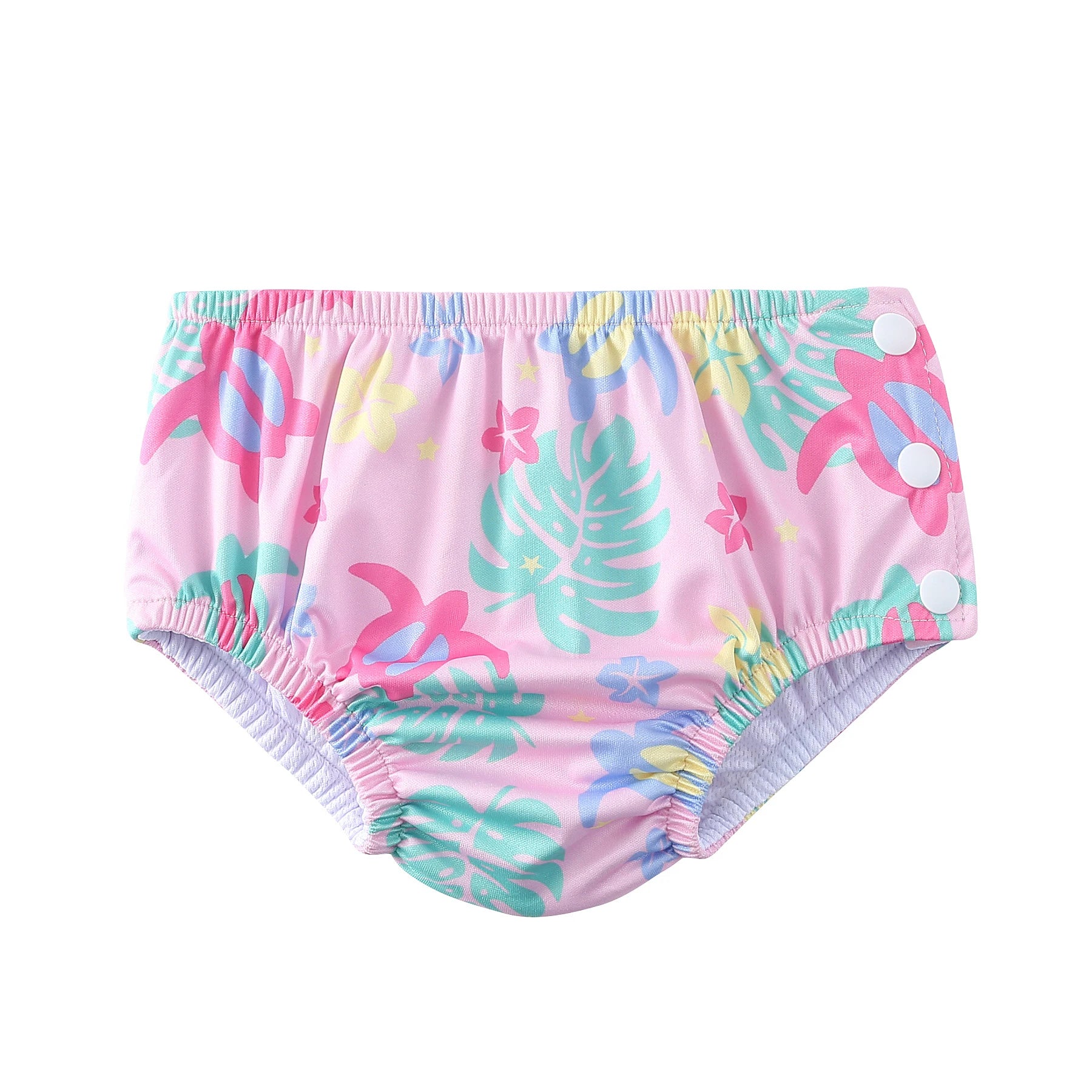 Couche de Bain Réutilisable Bébé - Maillot de Bain Dessin Animé Réglable Fille Garçon, Été