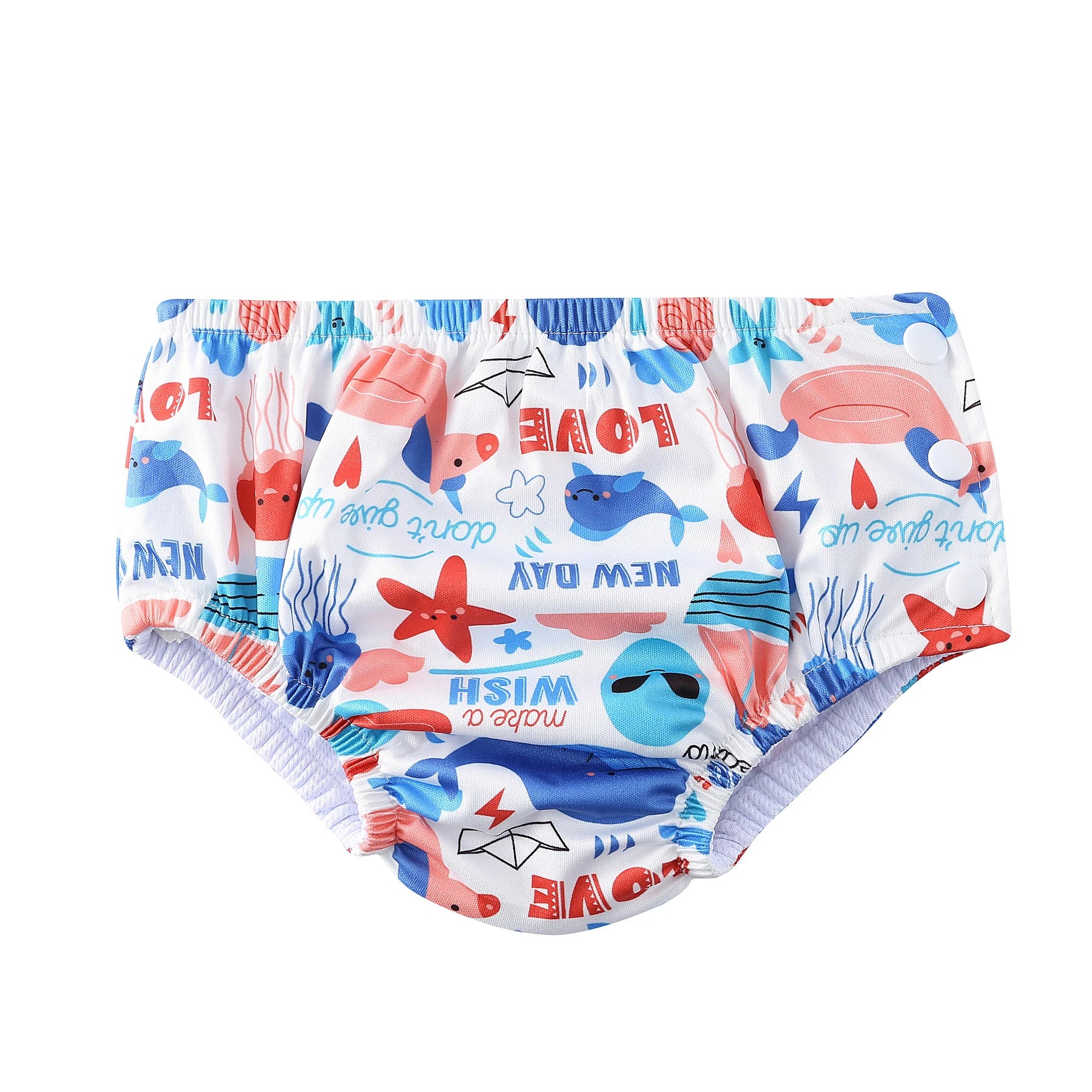 Couche de Piscine Imperméable Bébé - Maillot de Bain Réutilisable 0-3 Ans, Nombreux Motifs
