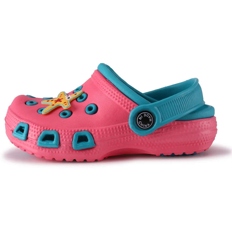 Sabots Enfant Dessin Animé - Sandales Plage Jardin Couleurs Vives Fille Garçon, Pointures EU 24-35