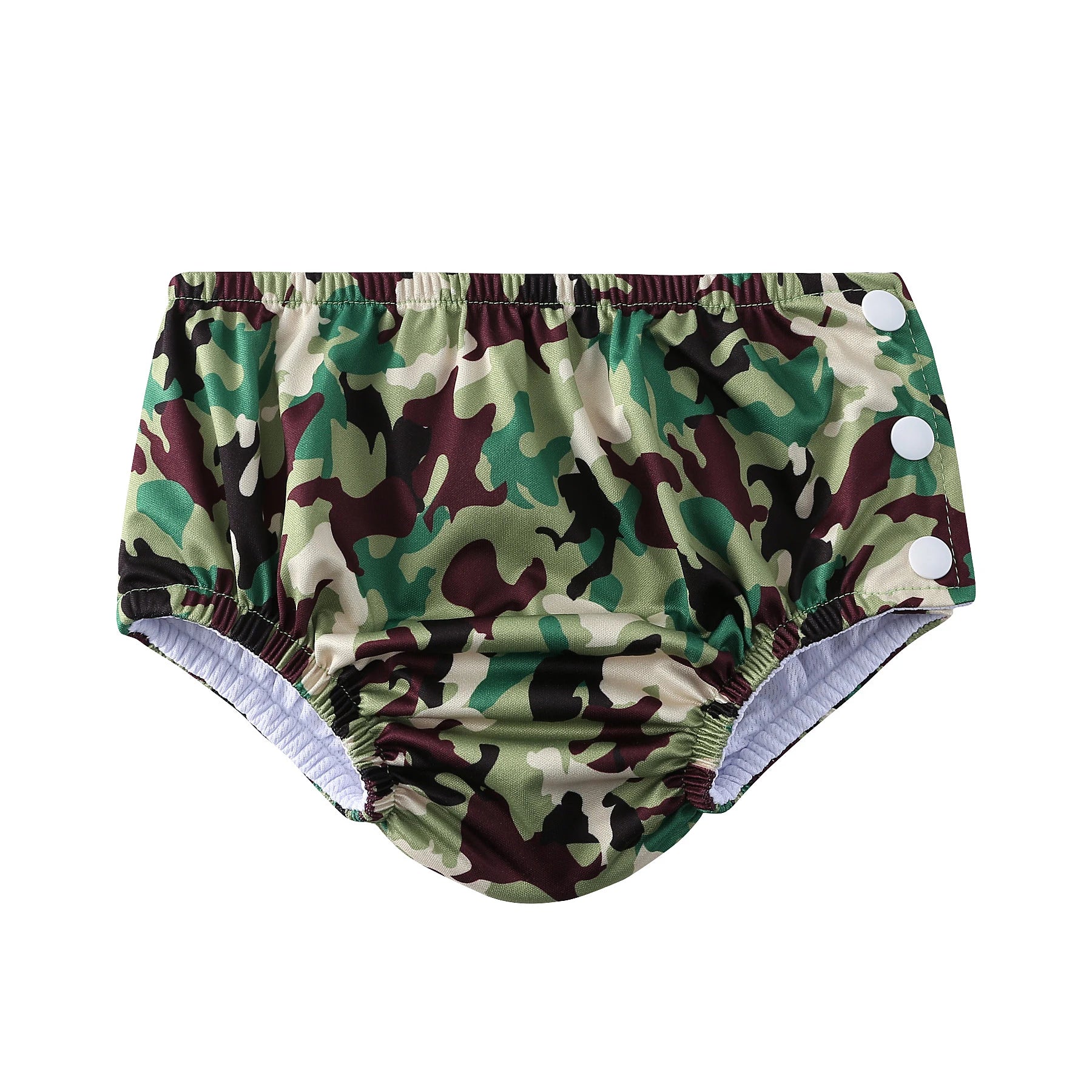 Couche de Bain Réutilisable Bébé - Maillot de Bain Dessin Animé Réglable Fille Garçon, Été