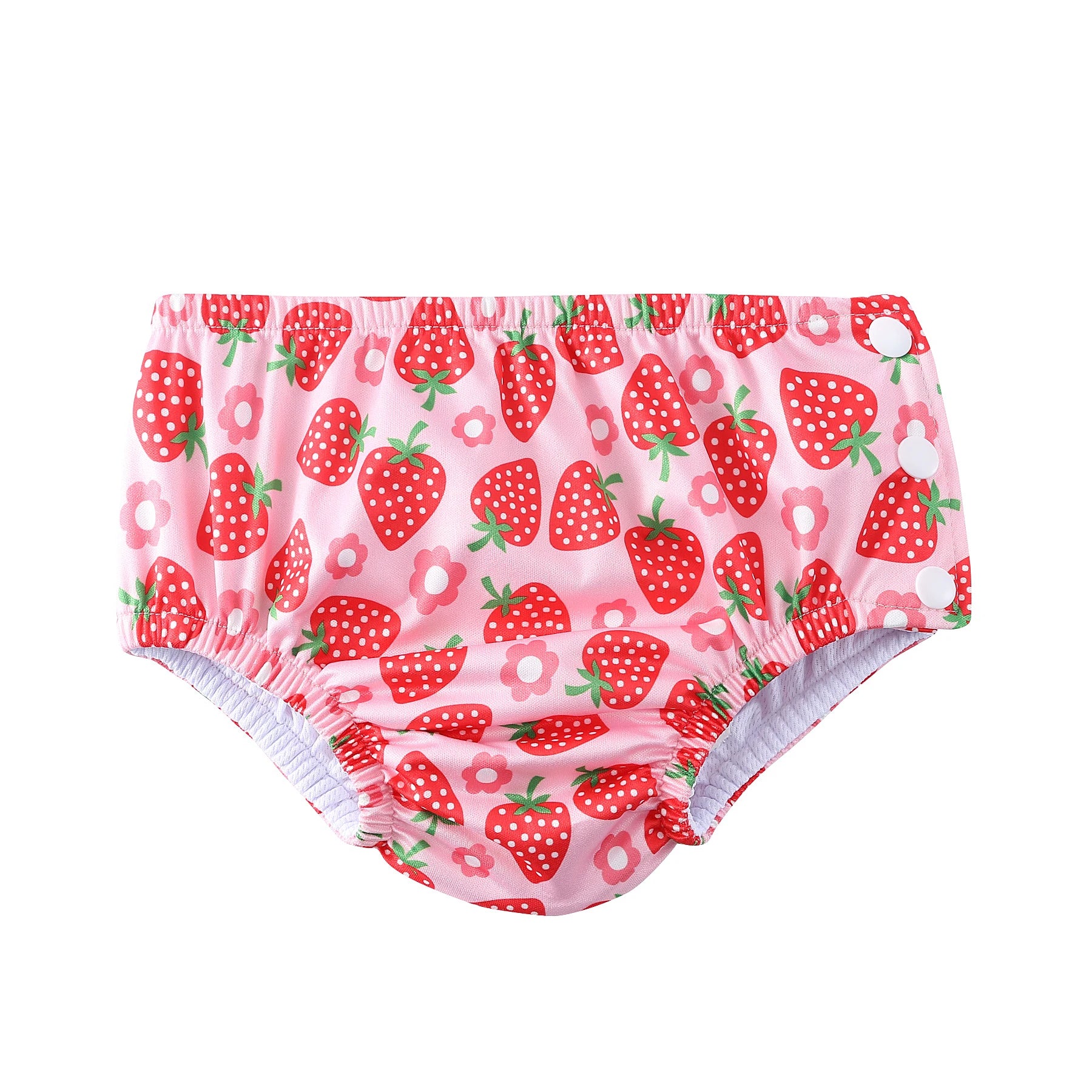 Couche de Bain Réutilisable Bébé - Maillot de Bain Dessin Animé Réglable Fille Garçon, Été