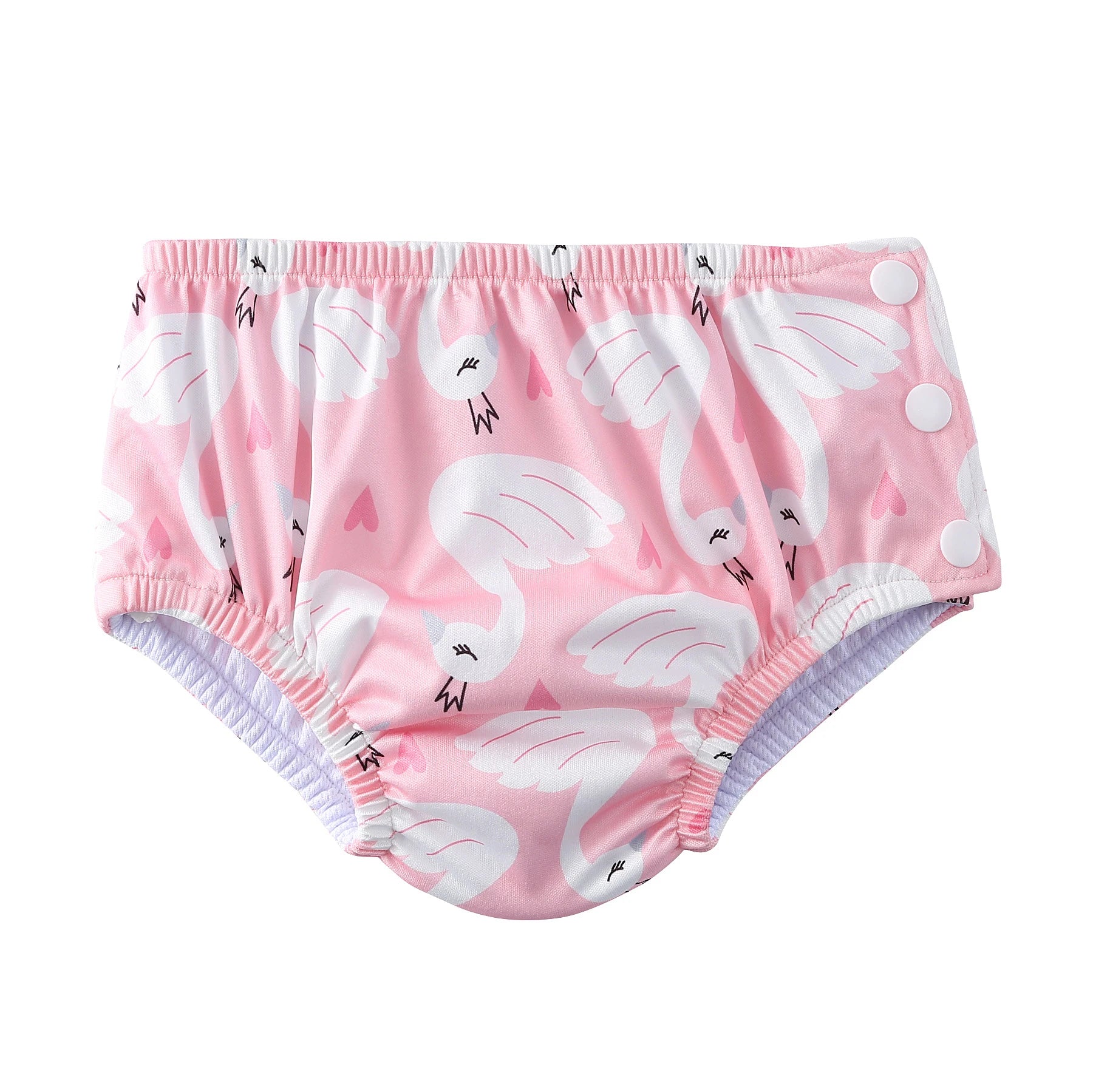 Couche de Bain Réutilisable Bébé - Maillot de Bain Dessin Animé Réglable Fille Garçon, Été