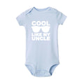 Barboteuse Nouveau-né 'Cool Comme Mon Oncle' - Body Manches Courtes Bébé Fille Garçon, Cadeau Naissance