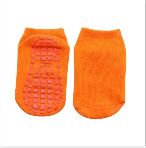Pack 10 Paires Chaussettes Antidérapantes Enfant - Trampoline & Sol, Coton, 1-8 Ans, Été 2025