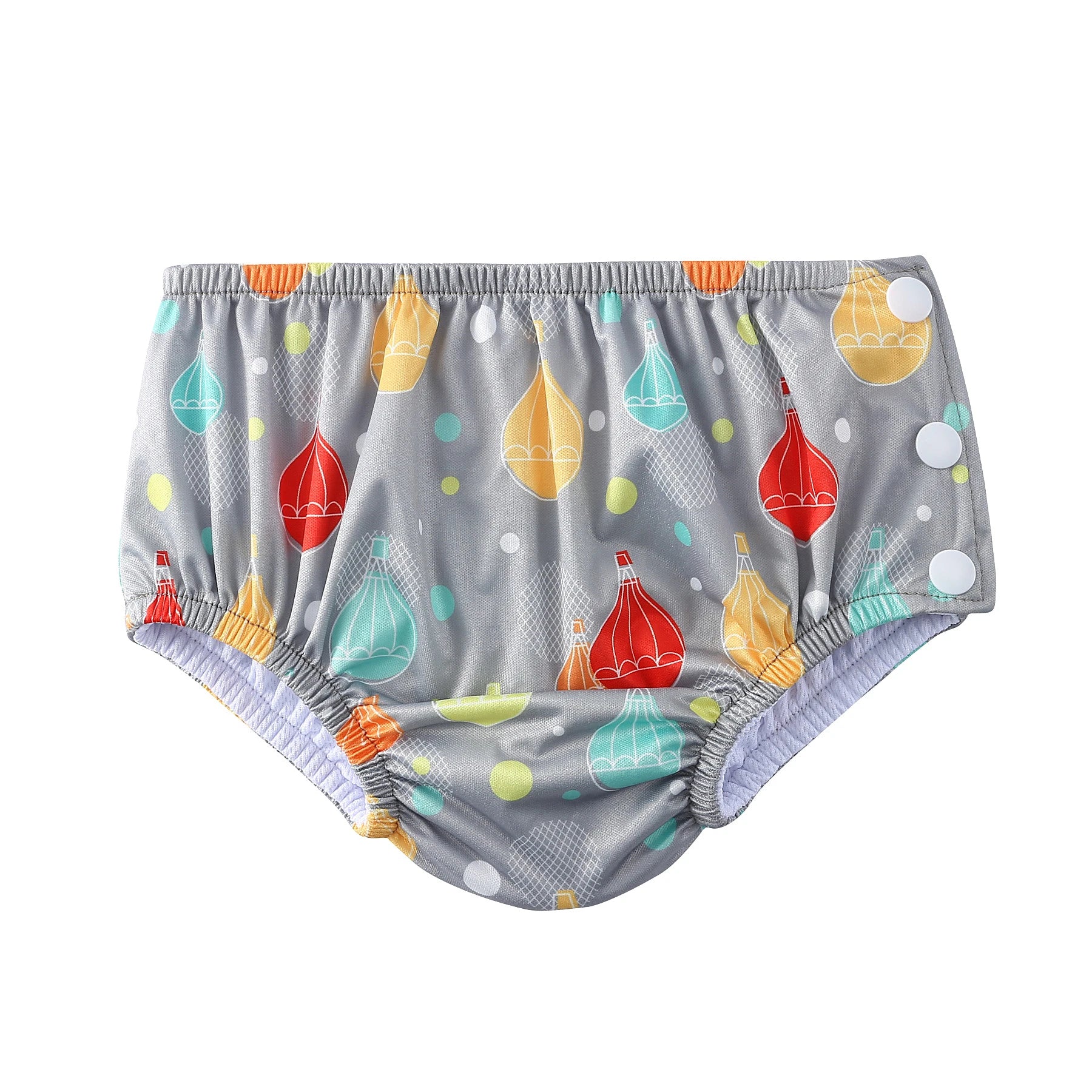 Couche de Bain Réutilisable Bébé - Maillot de Bain Dessin Animé Réglable Fille Garçon, Été