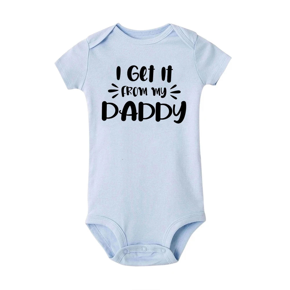 Body Bébé 'J'aime Mon Papa' - Barboteuse Mixte Manches Courtes, Cadeau Fête des Pères, 3-24 Mois