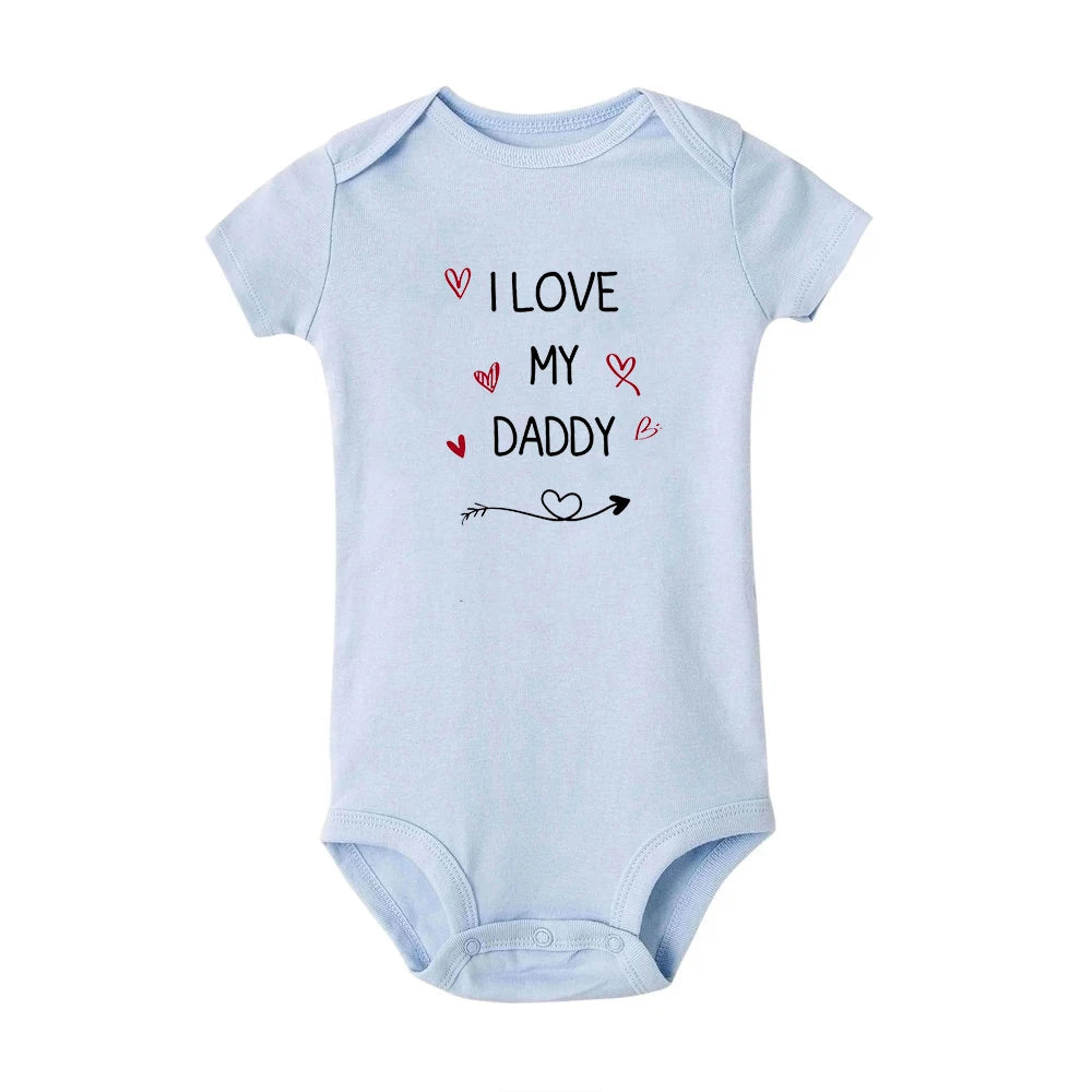Body Bébé 'J'aime Mon Papa' - Barboteuse Mixte Manches Courtes, Cadeau Fête des Pères, 3-24 Mois
