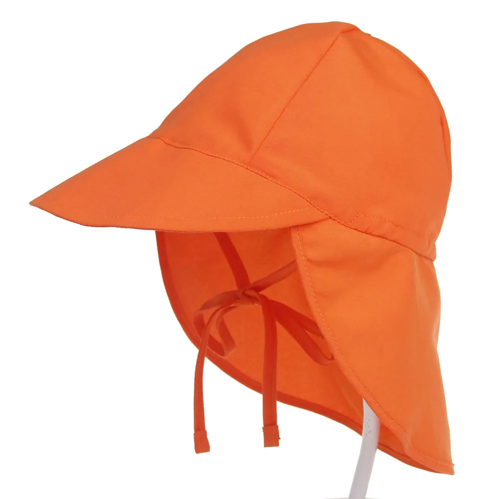 Chapeau de Soleil Réglable Bébé SPF50+ - Casquette Anti-UV Été Plage, Fille Garçon, Mesh Respirant