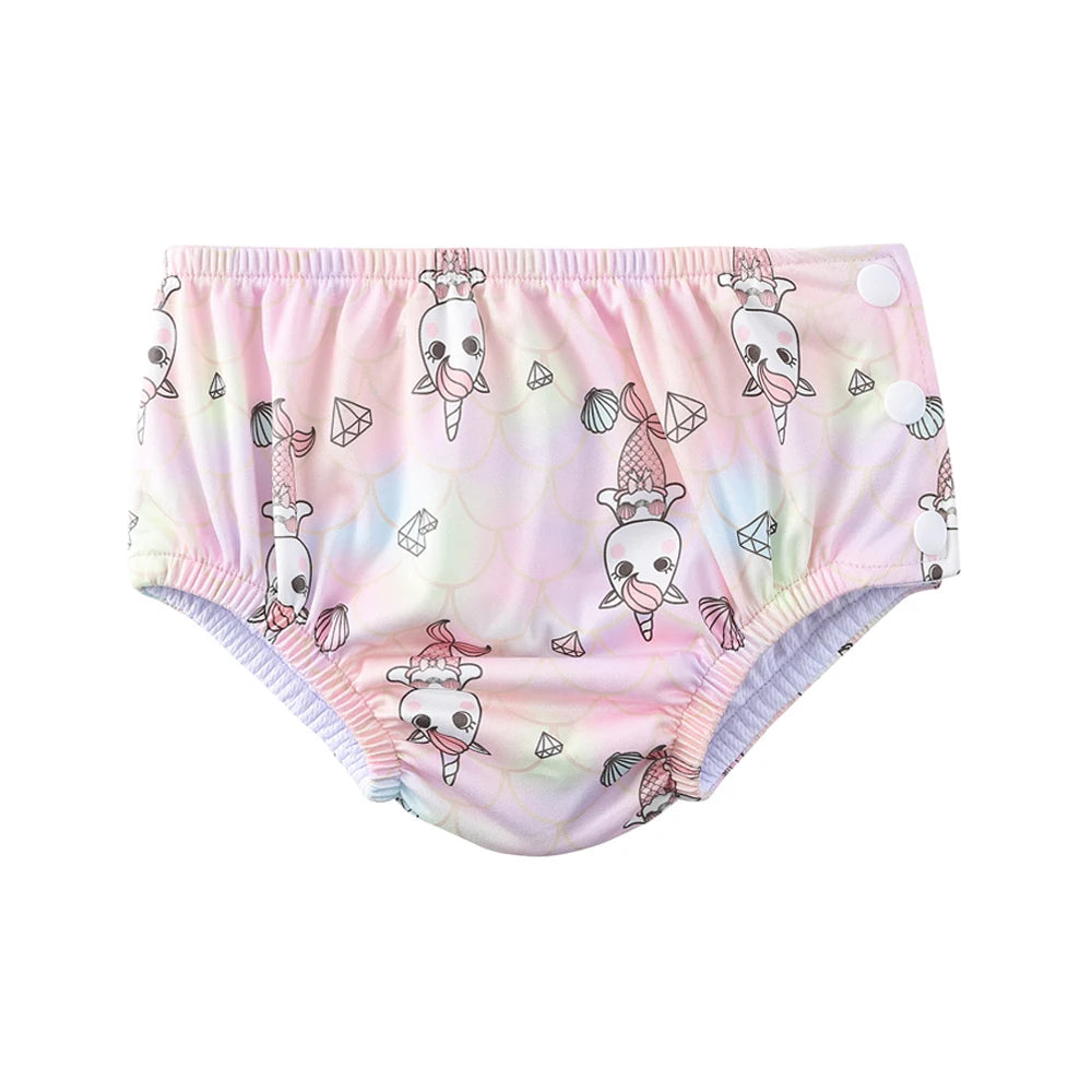 Couche de Piscine Imperméable Bébé - Maillot de Bain Réutilisable 0-3 Ans, Nombreux Motifs