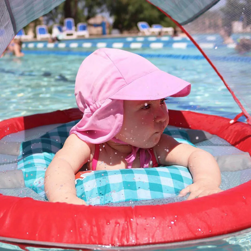 Chapeau de Soleil Réglable Bébé SPF50+ - Casquette Anti-UV Été Plage, Fille Garçon, Mesh Respirant