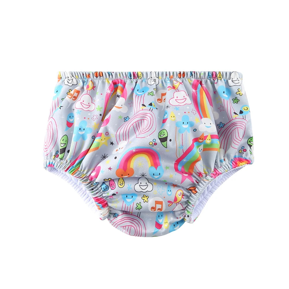 Couche de Piscine Imperméable Bébé - Maillot de Bain Réutilisable 0-3 Ans, Nombreux Motifs