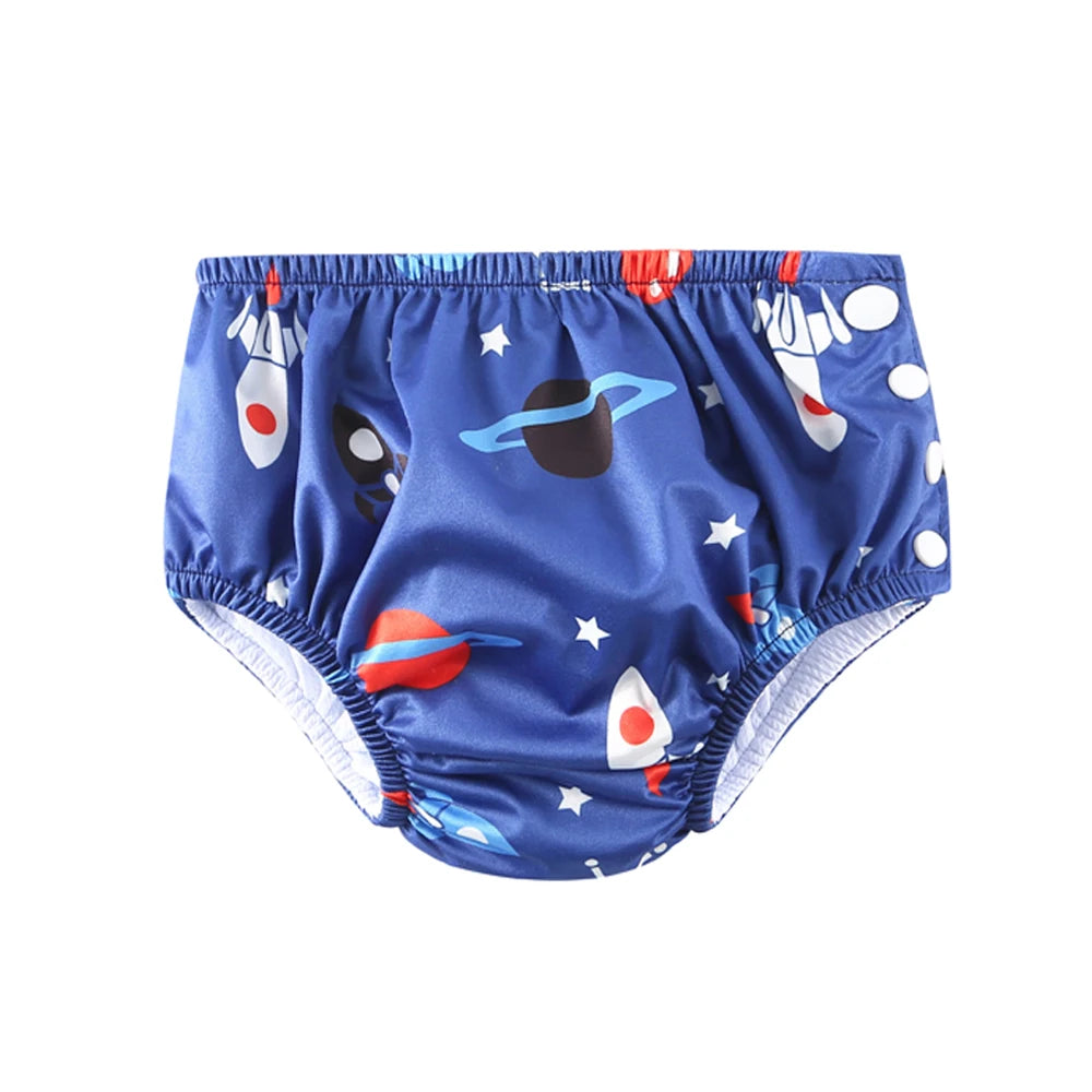Couche de Piscine Imperméable Bébé - Maillot de Bain Réutilisable 0-3 Ans, Nombreux Motifs