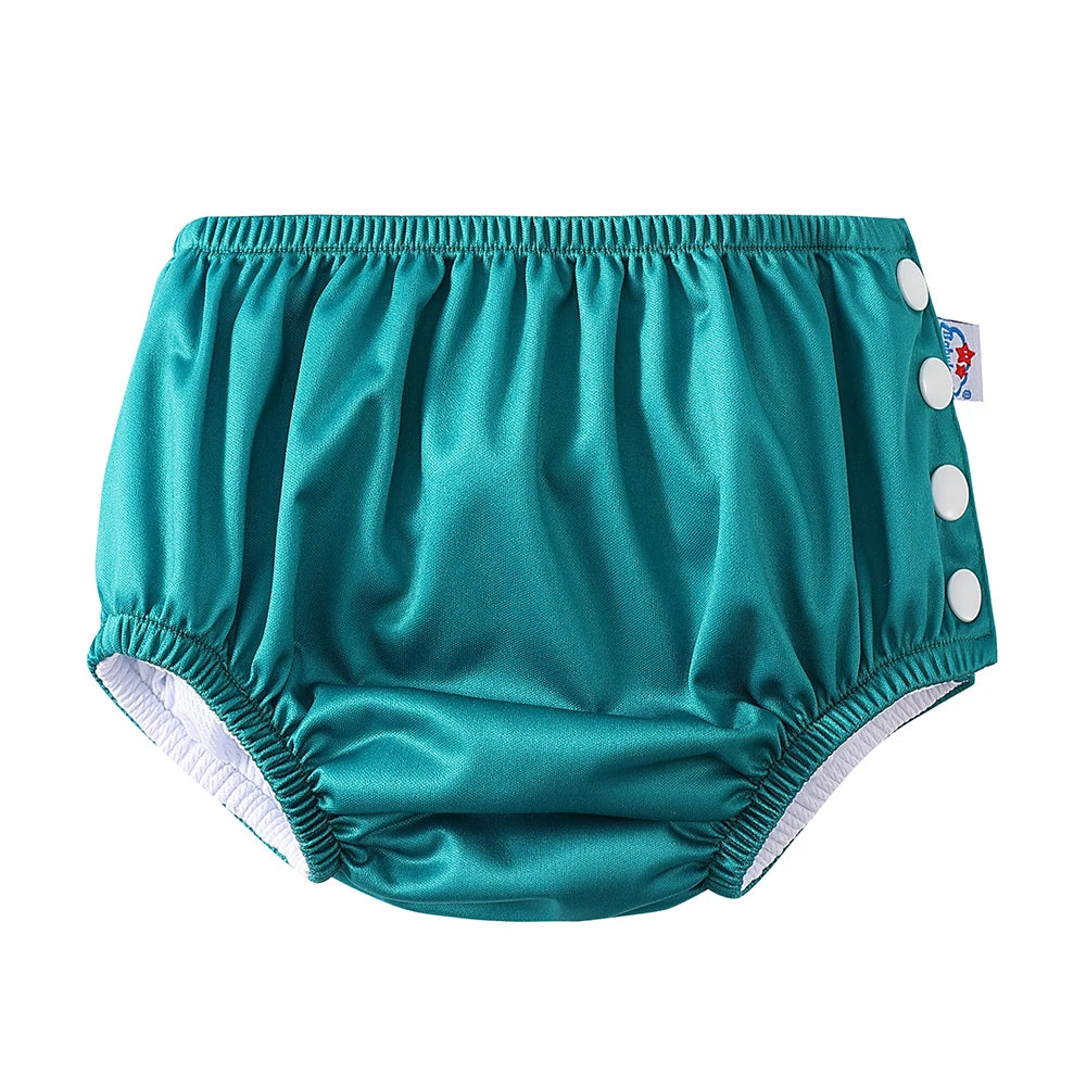 Couche de Bain Réutilisable Bébé - Maillot de Bain Dessin Animé Réglable Fille Garçon, Été