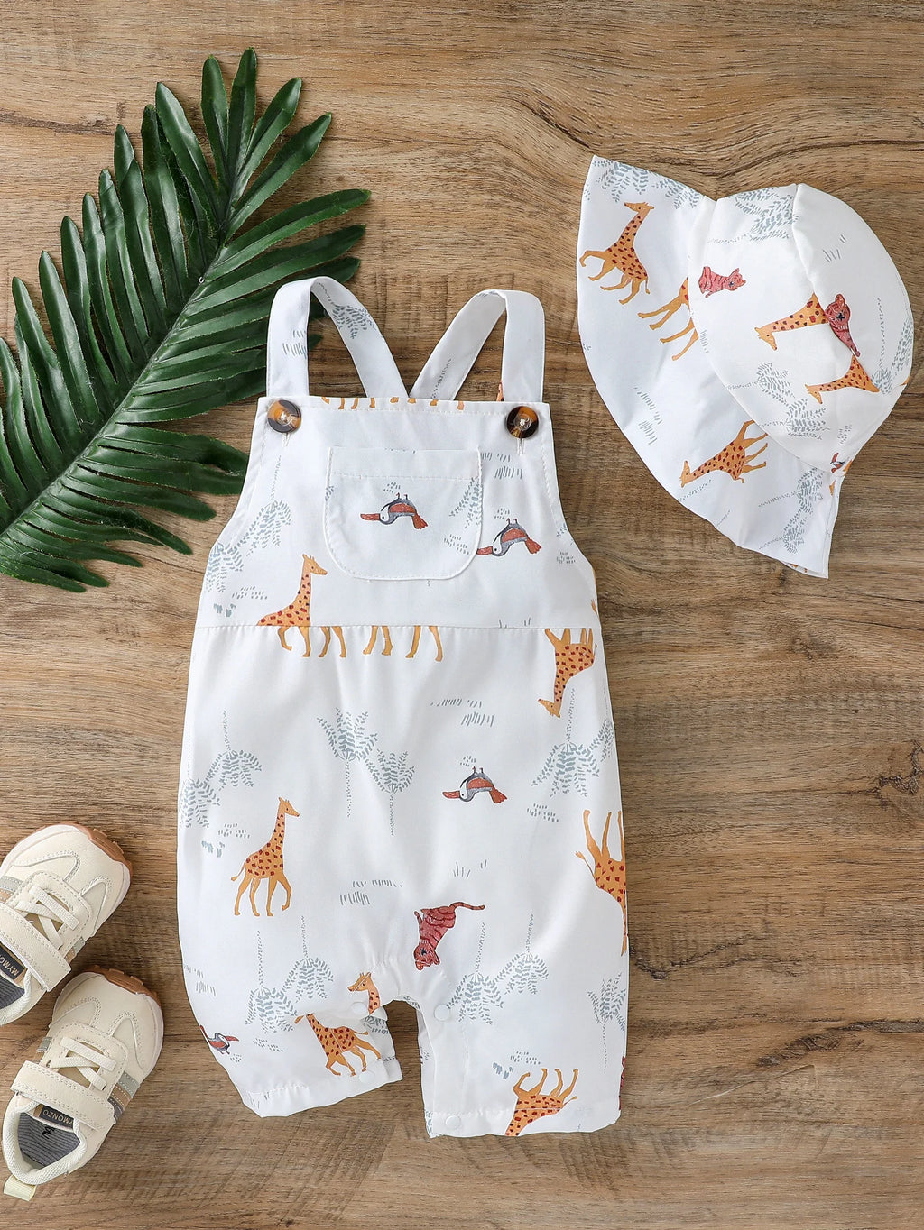 Ensemble bébé garçon 2 pièces – Combishort + chapeau (1 à 3 ans)