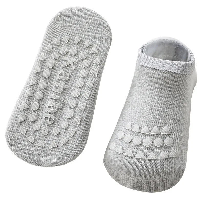 Set Genouillères + Chaussettes Antidérapantes Bébé - Protection Genou pour Ramper, Fille Garçon 0-3 Ans