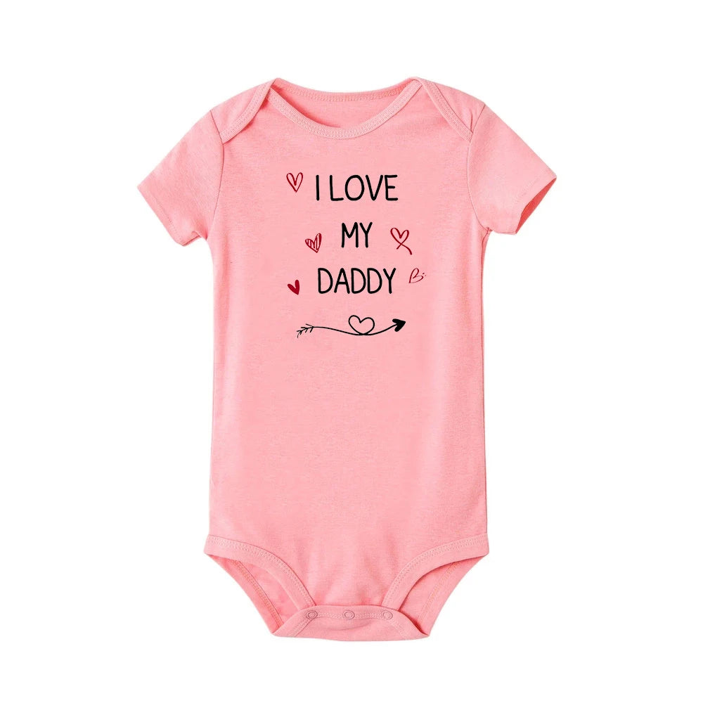 Body Bébé 'J'aime Mon Papa' - Barboteuse Mixte Manches Courtes, Cadeau Fête des Pères, 3-24 Mois