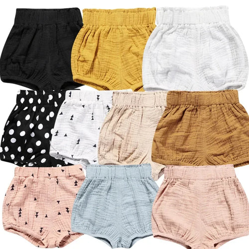 Summer Infant Baby Shorts for Boys Girls PP Pants Children's Clothing Boys Comfortable Cotton Linen Kids Clothes Shorts 3M-6Y