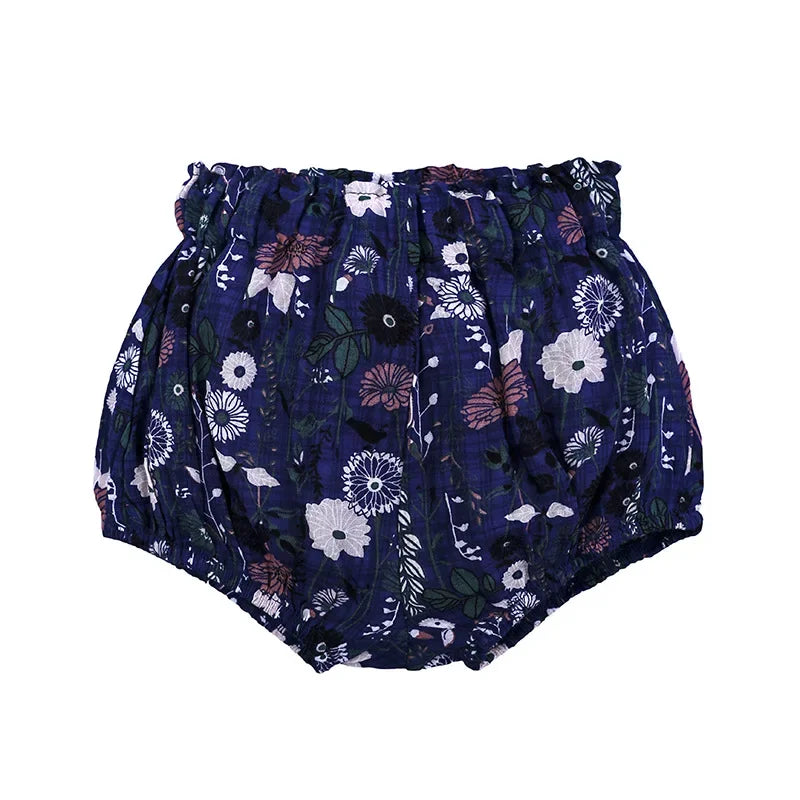 Short Bébé Coton Lin - Pantalon Court Confortable Fille Garçon, 3 Mois à 6 Ans, Été