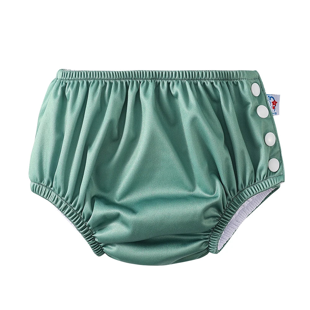Couche de Piscine Imperméable Bébé - Maillot de Bain Réutilisable 0-3 Ans, Nombreux Motifs