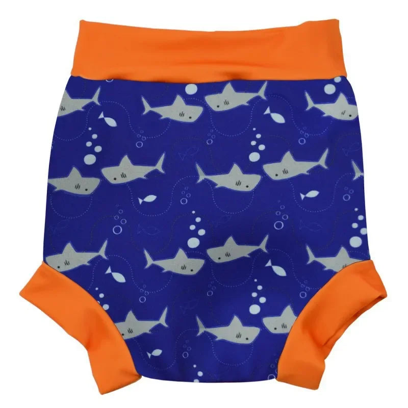 Couche de Bain Étanche Haute Ceinture Bébé - Maillot Dessin Animé Réutilisable Fille Garçon 7-15 kg