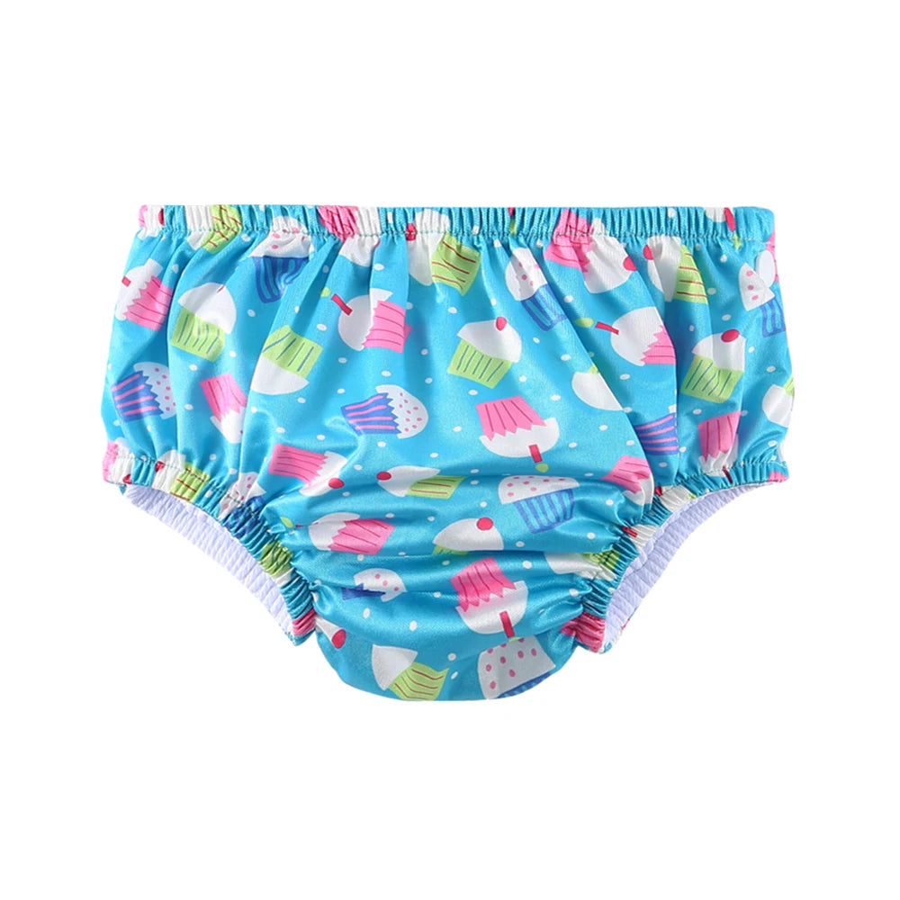 Couche de Piscine Imperméable Bébé - Maillot de Bain Réutilisable 0-3 Ans, Nombreux Motifs