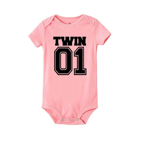 Body bébé jumeaux Twin 01 rose