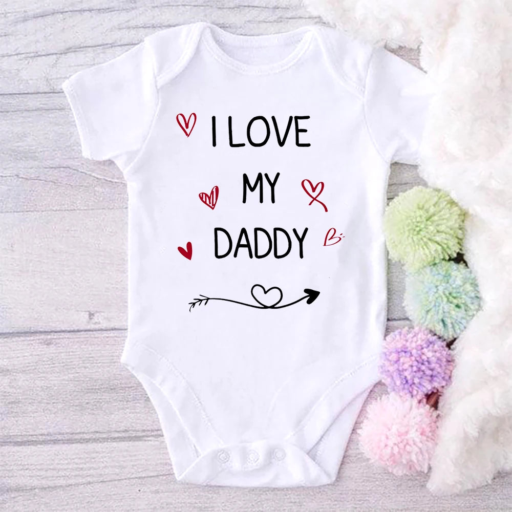 Body Bébé 'J'aime Mon Papa' - Barboteuse Mixte Manches Courtes, Cadeau Fête des Pères, 3-24 Mois