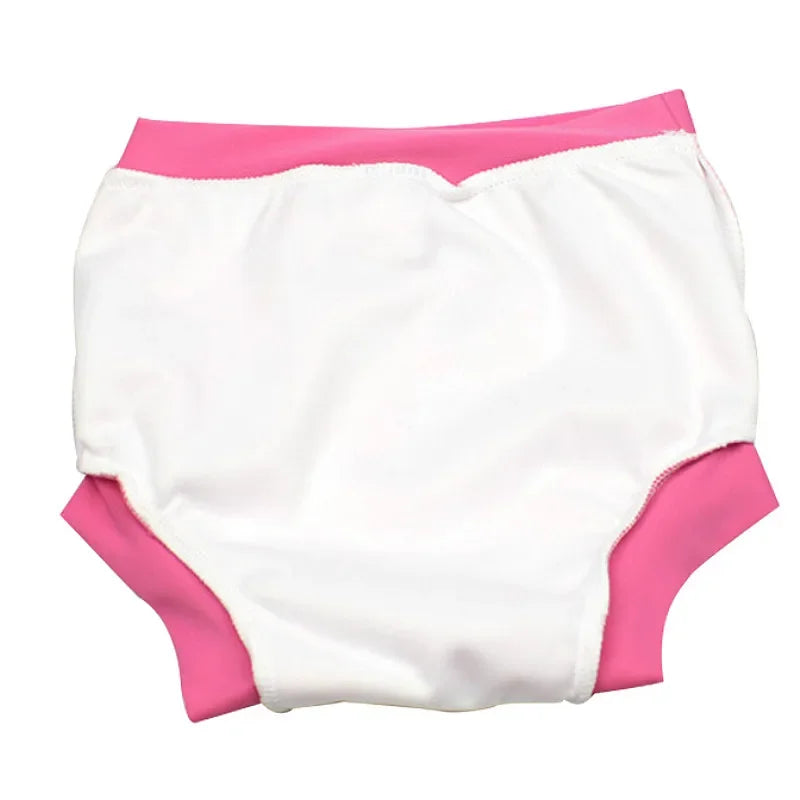 Couche de Bain Étanche Haute Ceinture Bébé - Maillot Dessin Animé Réutilisable Fille Garçon 7-15 kg