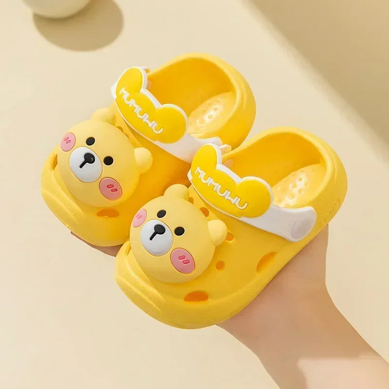 Sabots Fleurs Bébé Fille - Chaussures Princesse Antidérapantes EVA, Plage & Jardin, Tailles 18-29