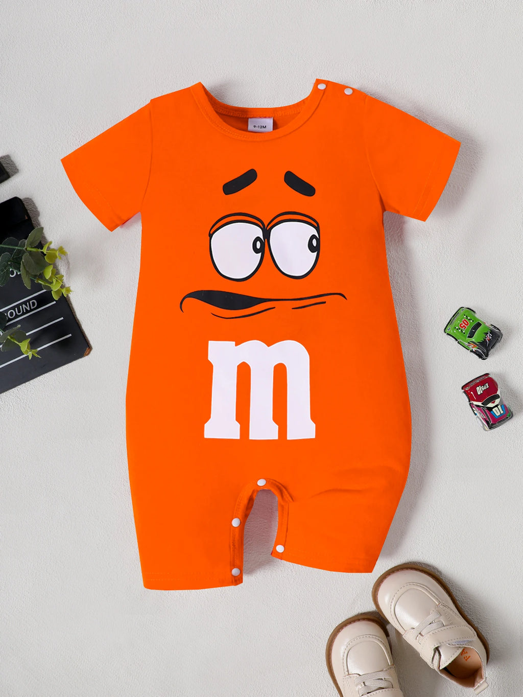 Body bébé manches courtes – Mixte, imprimé lettres