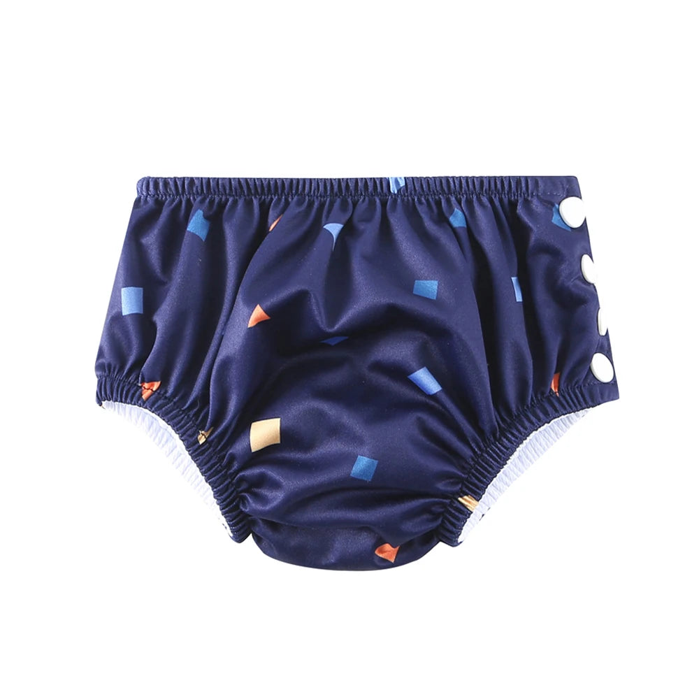 Couche de Piscine Imperméable Bébé - Maillot de Bain Réutilisable 0-3 Ans, Nombreux Motifs
