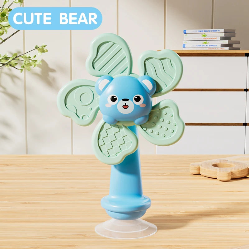 Jouet hochet à ventouse bébé – Éveil pour chaise haute, bain & voyage