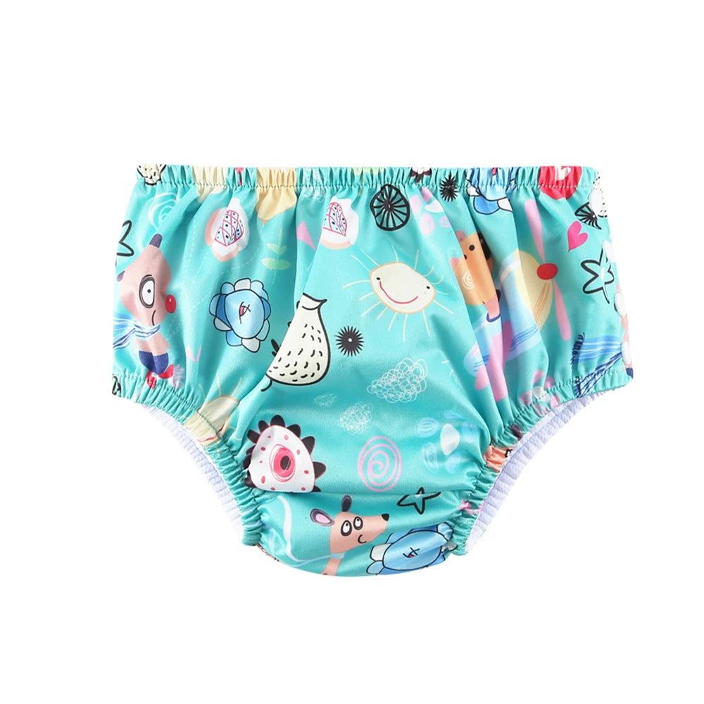 Couche de Piscine Imperméable Bébé - Maillot de Bain Réutilisable 0-3 Ans, Nombreux Motifs