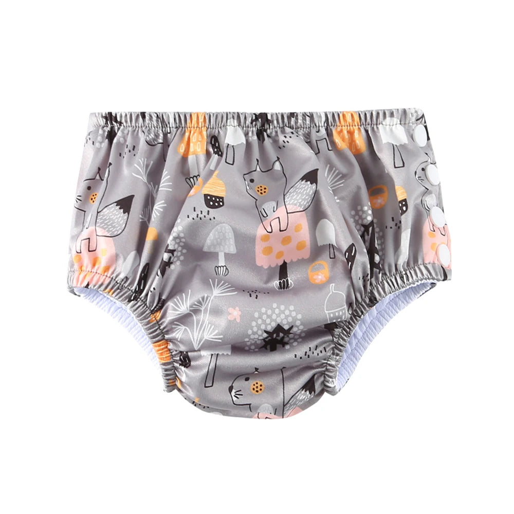 Couche de Piscine Imperméable Bébé - Maillot de Bain Réutilisable 0-3 Ans, Nombreux Motifs