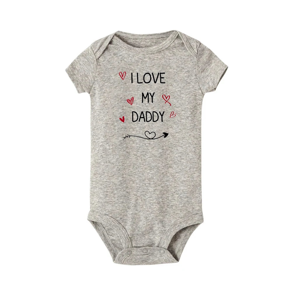 Body Bébé 'J'aime Mon Papa' - Barboteuse Mixte Manches Courtes, Cadeau Fête des Pères, 3-24 Mois