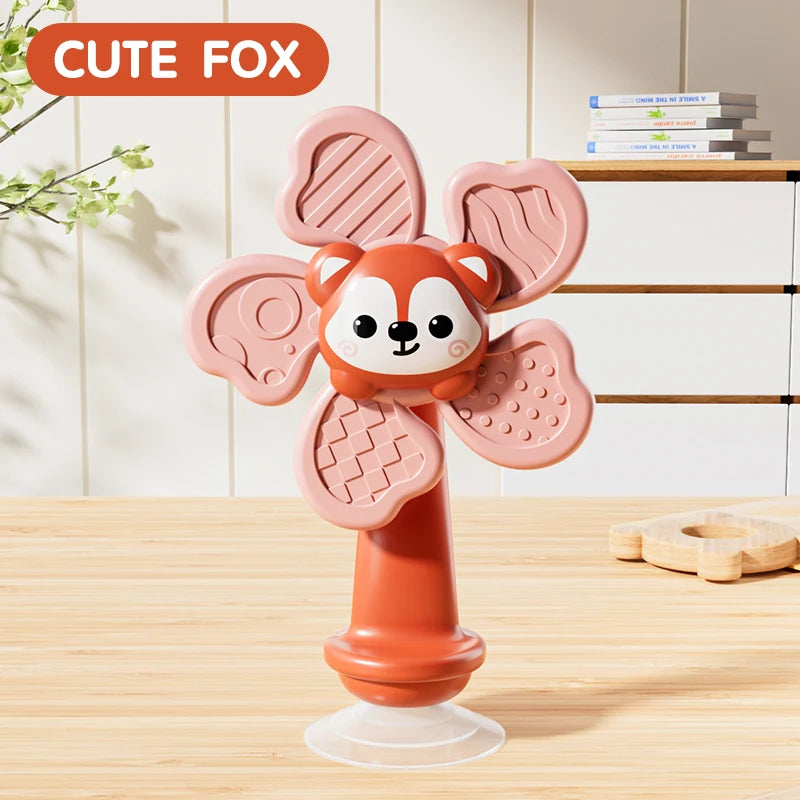 Jouet hochet à ventouse bébé – Éveil pour chaise haute, bain & voyage