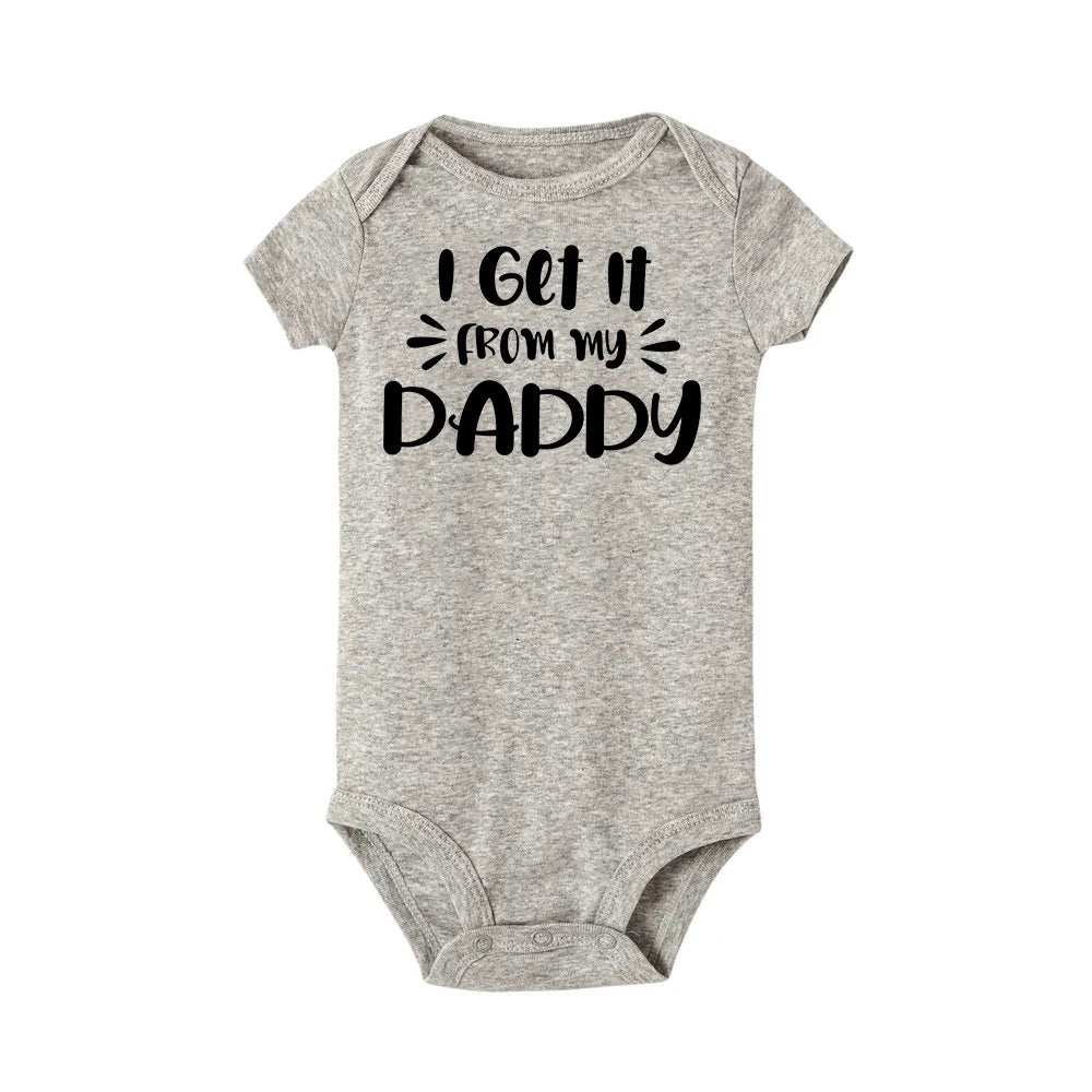 Body Bébé 'J'aime Mon Papa' - Barboteuse Mixte Manches Courtes, Cadeau Fête des Pères, 3-24 Mois