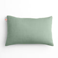 coussin vert en coton bio papate
