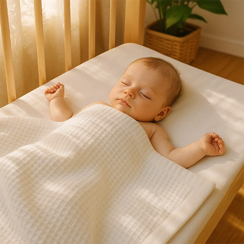 couverture nid abeilles puericulture bebe bio