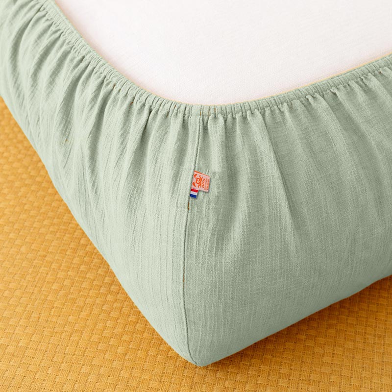 drap housse 60x120 coton bio certifie gots vert