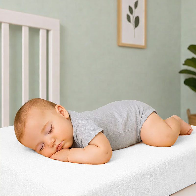 drap housse 60x120 gaze de coton bio blanc bébé enfant gots
