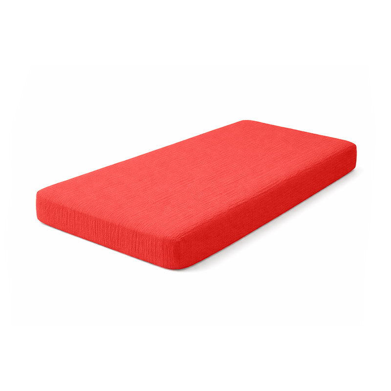 drap housse 60x120 coton bio fraise bébé gots papate