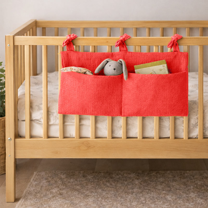 range livre doudou coton bio Fraise