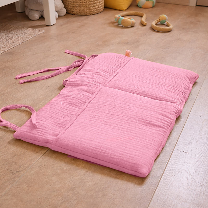 range livre coton bio rose bébé