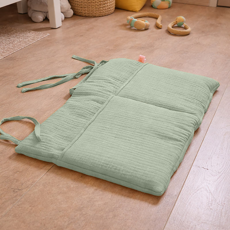 rangement doudou jouet coton bio vert