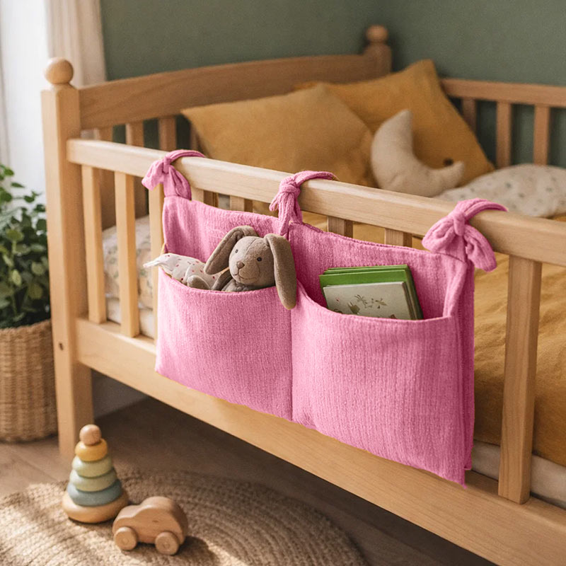range poupée coton bio rose bébé